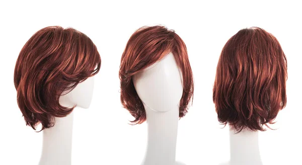 Hair wig over the mannequin heads — Stock Photo, Image