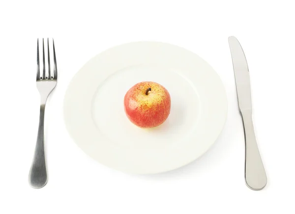 Apple fruit in a plate — Stock Photo, Image