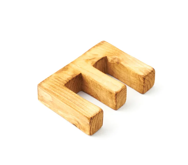 Wooden letter E — Stock Photo, Image