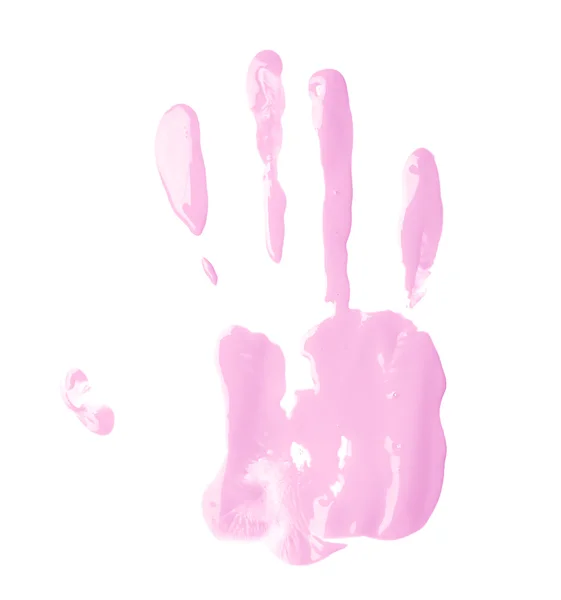 Φοινικέλαιο χέρι χρώμα εκτύπωσης — Φωτογραφία Αρχείου