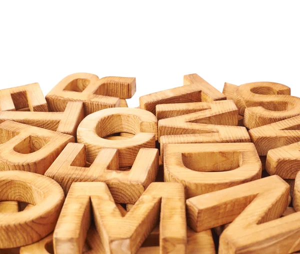 Lettere di legno sfondo — Foto Stock