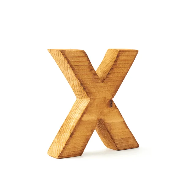 Wooden letter X — Stock Photo, Image