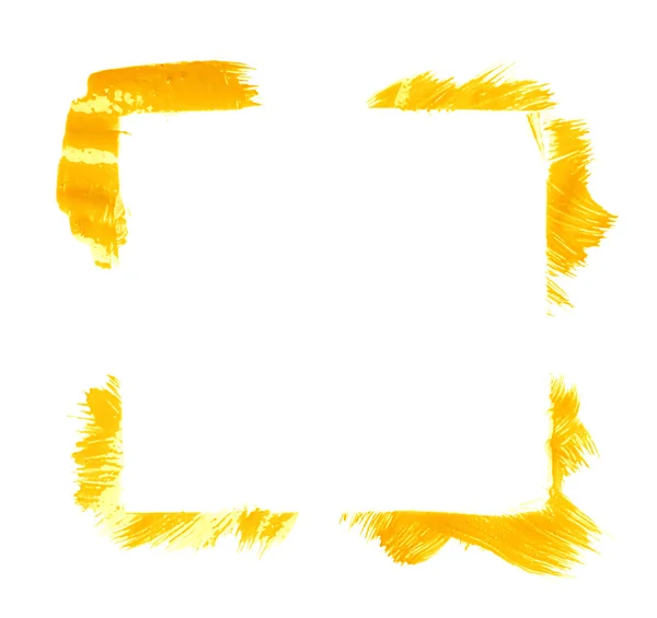 Square frame made with brush strokes