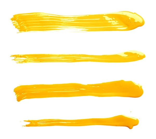 Straight oil paint brush strokes — Stock Photo, Image