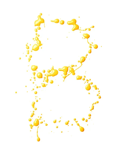 Letter B made with the paint drops — Stock Photo, Image