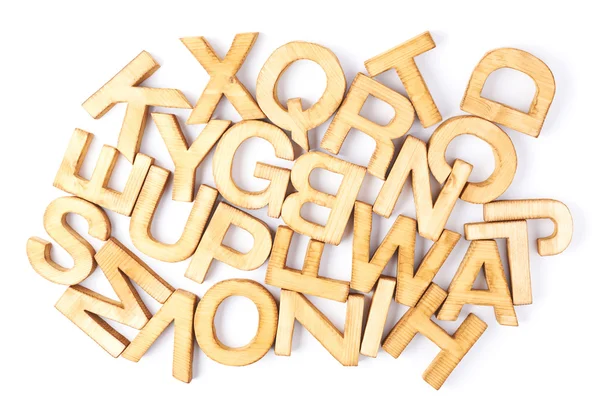 Wooden block letters — Stock Photo, Image