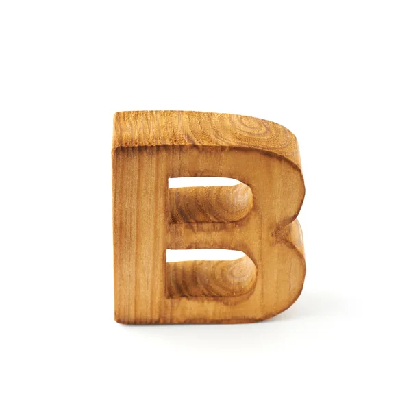 Houten letter b — Stockfoto