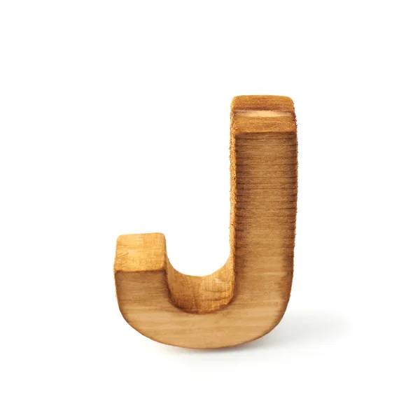 Wooden letter J — Stock Photo, Image