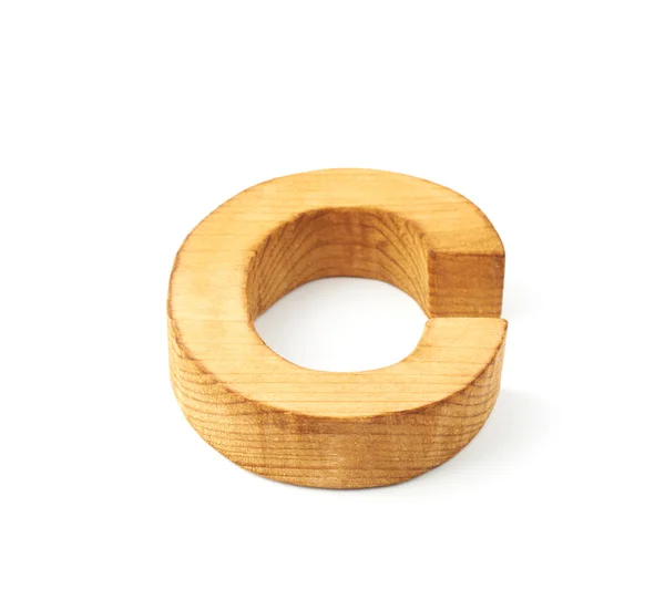 Letra C de madera — Foto de Stock