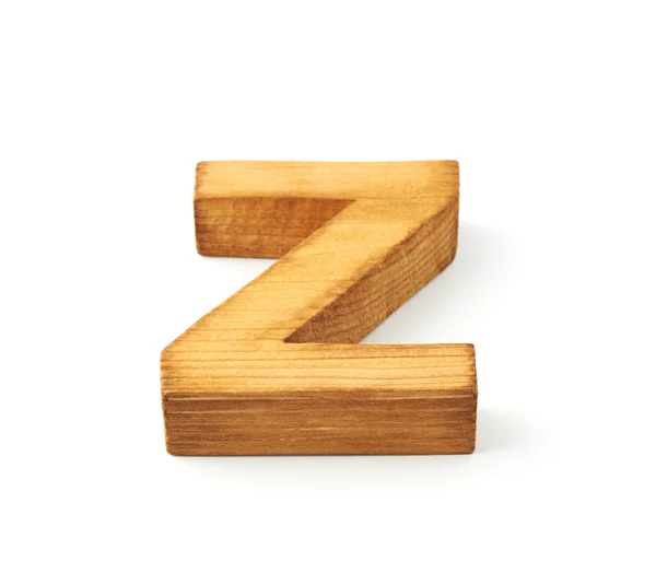 Letra de madera Z —  Fotos de Stock