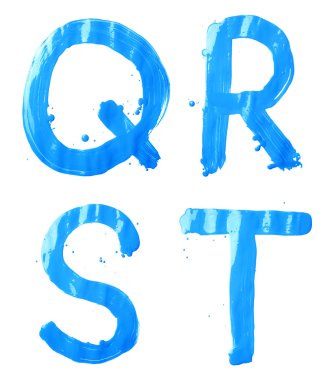 Karakter kümesi Q, R, S, T harfi