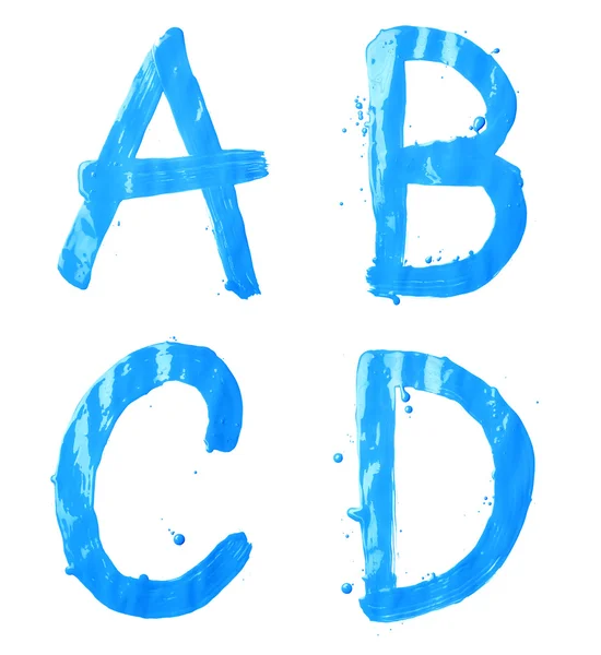 A, B, C, conjunto de caracteres de letra D — Fotografia de Stock