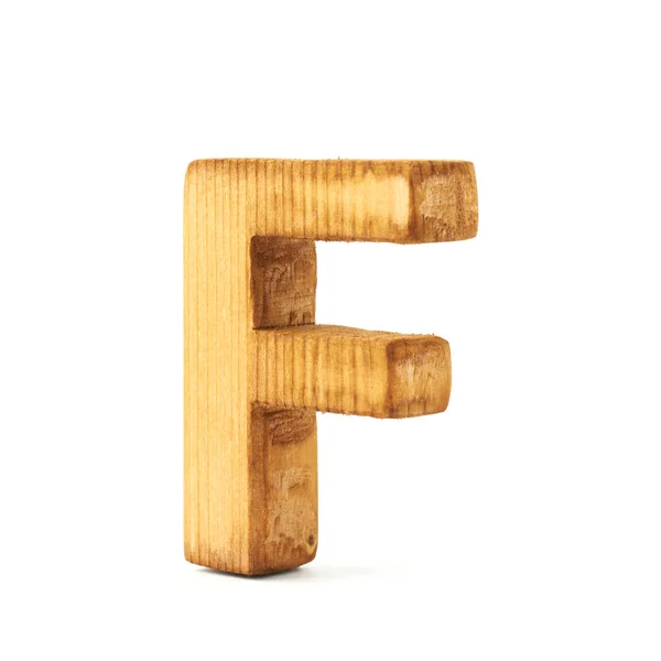 Lettera di legno F — Foto Stock