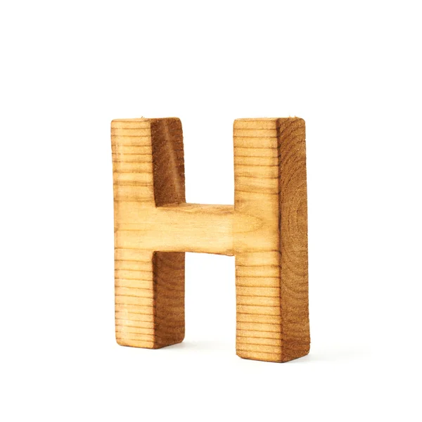 Lettera di legno H — Foto Stock