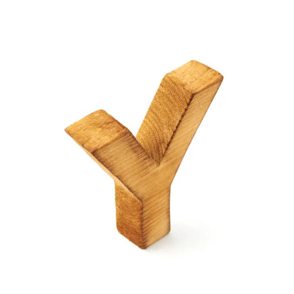 Wooden letter Y — Stock Photo, Image