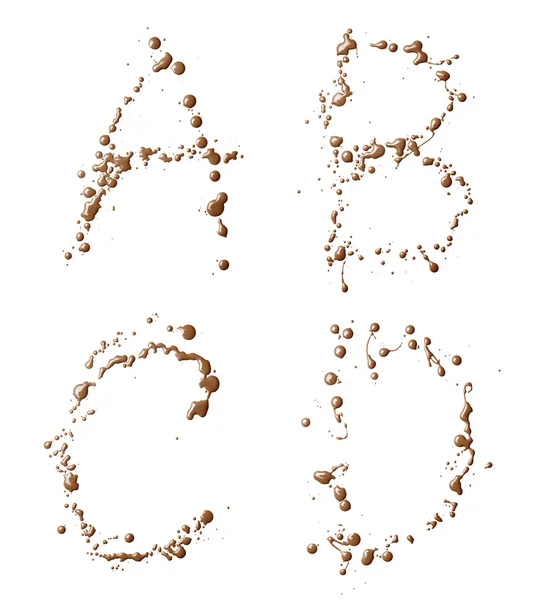 A, b, c, d Buchstabensatz — Stockfoto