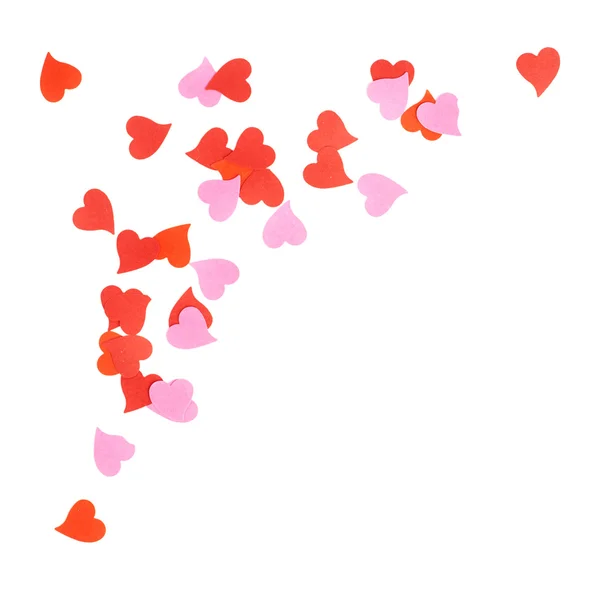 Confetti a forma di cuore — Foto Stock