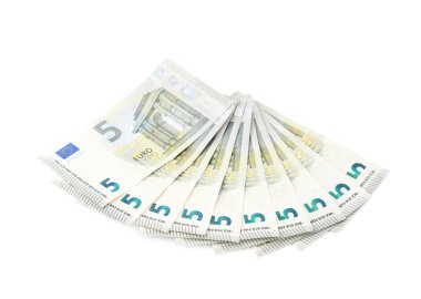 Birden fazla beş euro banknot