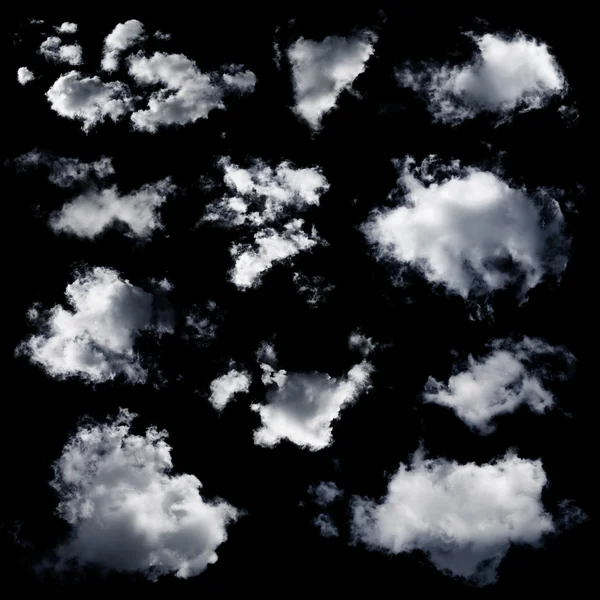 Set of multiple clouds — Stock Photo, Image