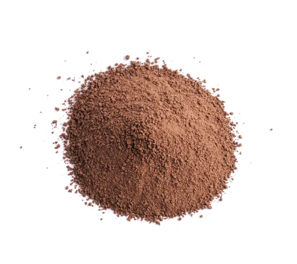 Pile of brown cocoa powder — Stock Photo, Image