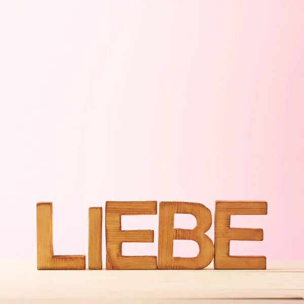 Word Liebe meaning Love — Stock Photo, Image