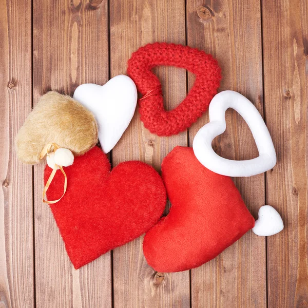 Pile of different hearts — Stock Photo, Image