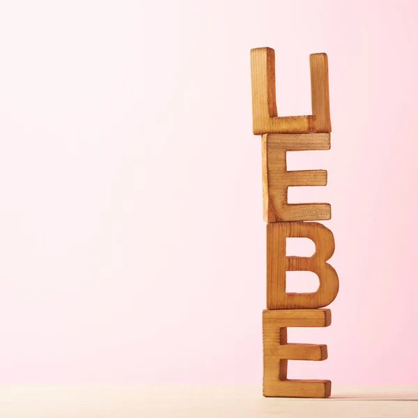 Word Liebe meaning Love — Stock Photo, Image