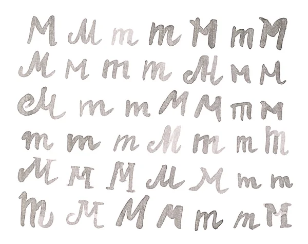 Set of multiple M letters — Stock Photo, Image