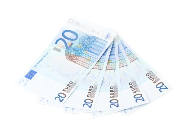 Multiple twenty euro banknotes — Stock Photo, Image