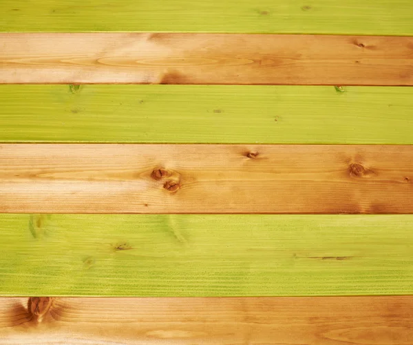 Met verf gecoate houten planken — Stockfoto