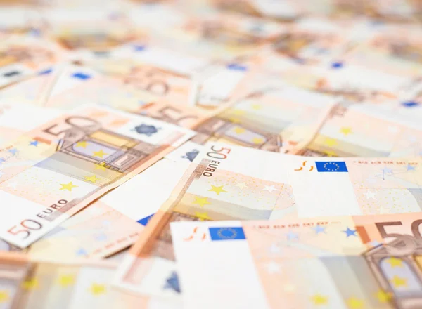 Multuple 50 ユーロ紙幣 — ストック写真