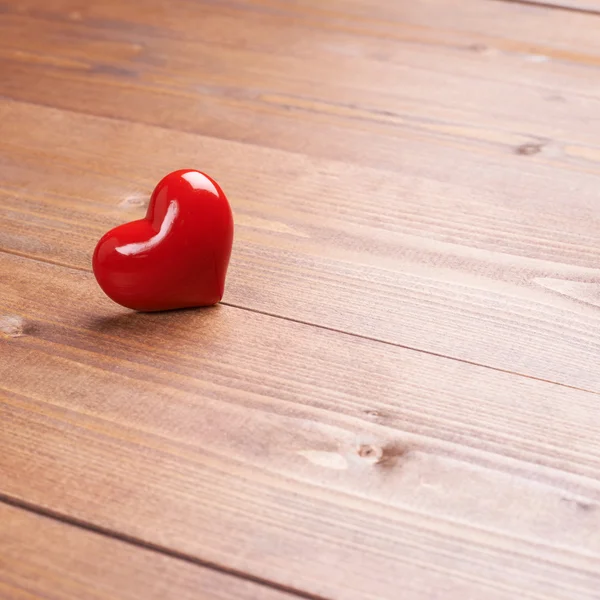 Glänsande rött hjärta — Stockfoto
