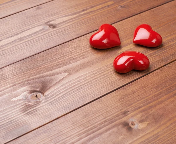 Composition of three hearts — Stock Photo, Image