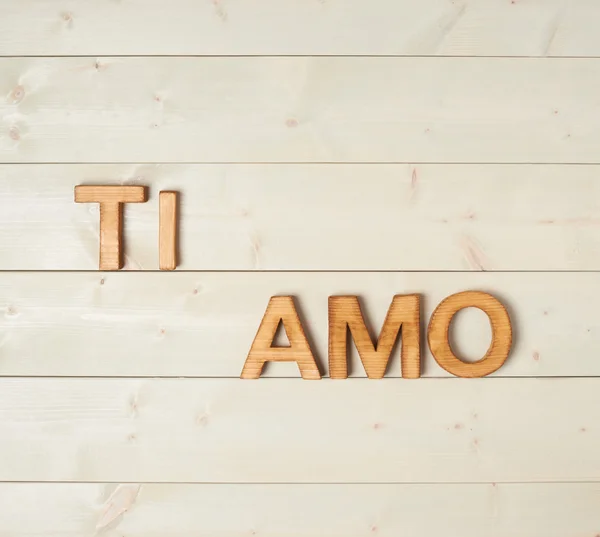 Ti Amo meaning I Love You — Stock Photo, Image