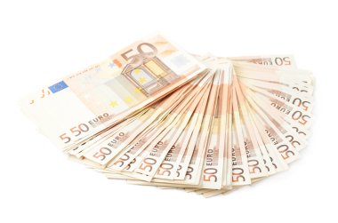 Birden fazla 50 euro banka notları