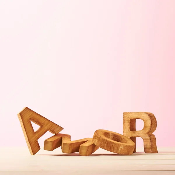 Word Amor meaning Love — Stock Photo, Image