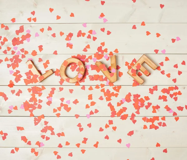 Slovo láska složení — Stock fotografie