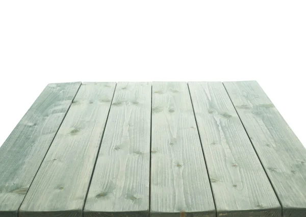 Donkere groene verf bekleed houten planken — Stockfoto
