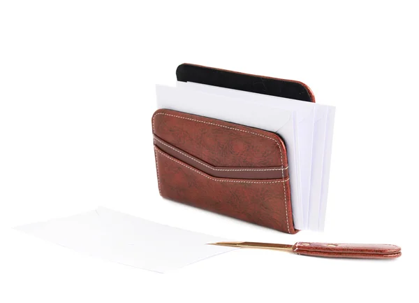 Envelope holder and opener — Stock Photo, Image