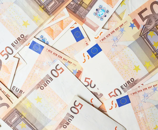 Multuple 50 euro banka notları — Stok fotoğraf