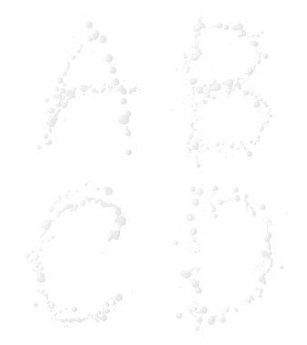 A, B, C, D harfi seti