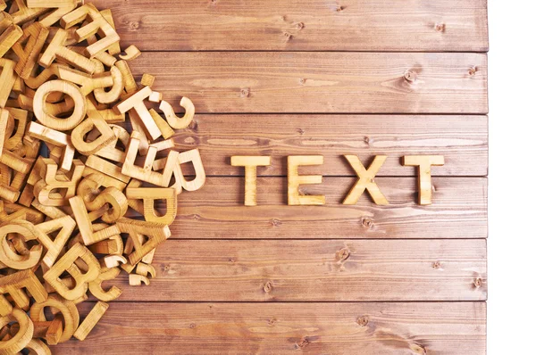 Texto de palabra hecho con letras de madera — Foto de Stock