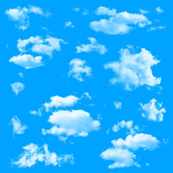 Set of multiple clouds — Stock Photo, Image