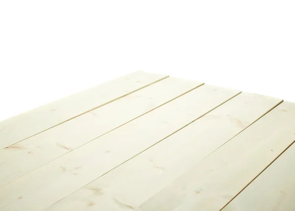 Tinta branca revestida de placas de madeira — Fotografia de Stock
