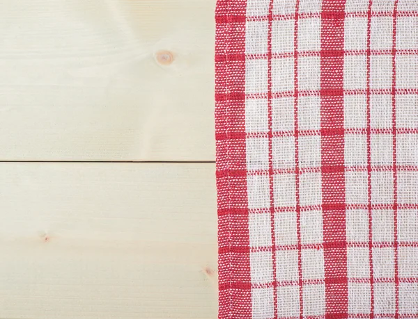 Serviette sur la table en bois — Photo