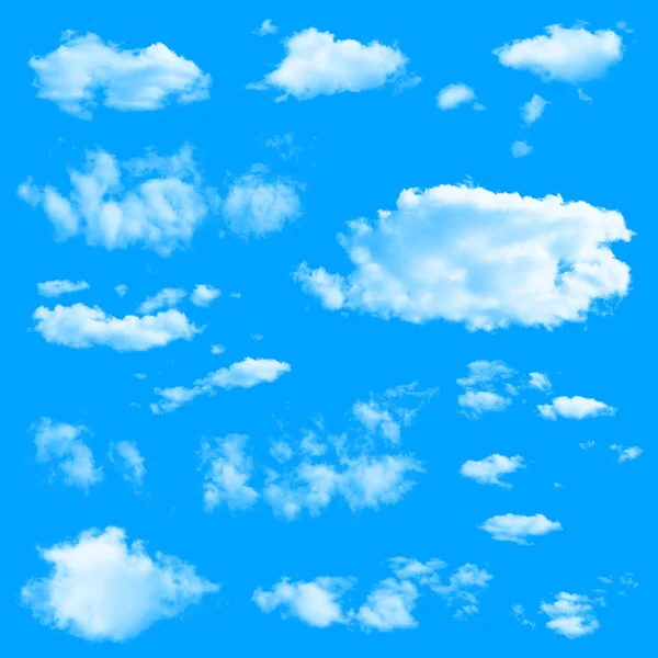 Set of multiple clouds — Stock Photo, Image