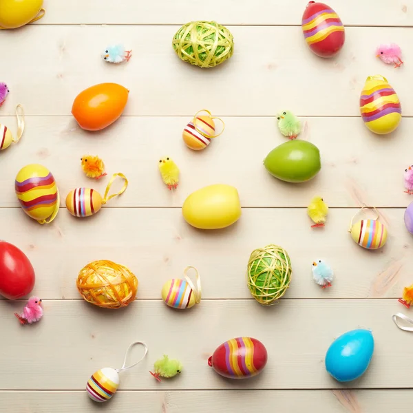 Multiple Easter egg decorations — Stock Photo, Image