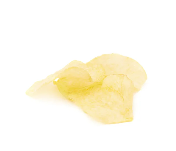 Gele potato chips — Stockfoto