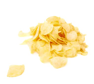 Birden fazla patates cipsi yığını