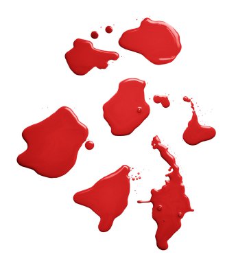 Su birikintisi bir boya dökülme